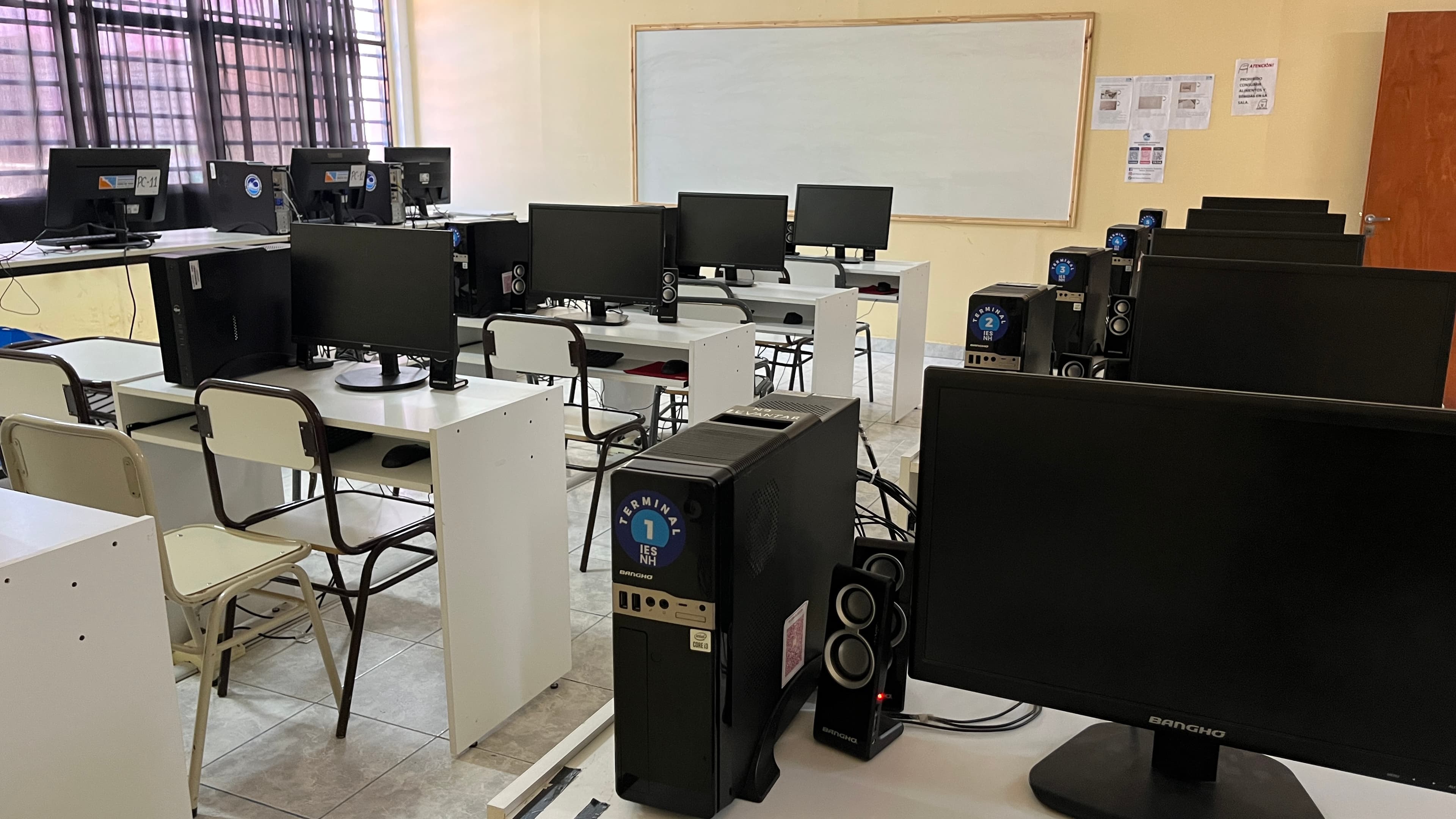 Sala de informática del IES Nuevo Horizonte